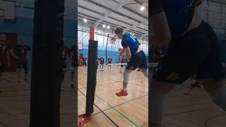 Slow Motion Volleyball Outside Hitter Attack by Ugi Richmond Docklands [upl. by Idell]