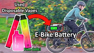 Powering an EBike using Disposable Vape Batteries [upl. by Valry]