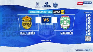 EN VIVO Transmisión del partido Real España Vs Marathón Jornada 14 Liga Nacional de Honduras [upl. by Yllod714]