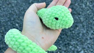 Crochet Snake Tutorial  Beginner Friendly  Sammy the Snake [upl. by Verner]