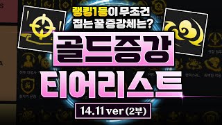 랭킹1등과 함께하는 1411 골드 증강체 티어리스트 2부with EWC동글팀 [upl. by Drofyar]