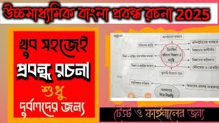 💥 উচ্চমাধ্যমিক বাংলা প্রবন্ধ রচনা সাজেশন 2025hs Bengali probondho rochona suggestion 2025 [upl. by Niwdla740]