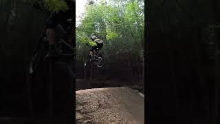 MTB💥Massive gap at Rogate Bikepark mtb mtbbike bike mtbjump mtblife jump trail bikepark [upl. by Festus]