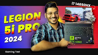 Lenovo Legion Pro 5i 2024 Review i7 14650HX amp RTX 4060 140W  Games Tested Full Review in Hindi [upl. by Legra218]