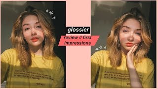 glossier review  first impressions [upl. by Nida]