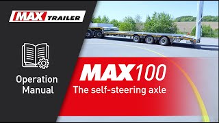 MAX100 operation manual the selfsteering axle [upl. by Eneryt]