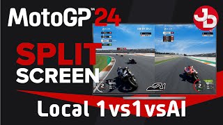 MotoGP 24  1v1vAI Local SplitScreen  pc gameplay 1440p 60fps [upl. by Nej]