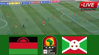 🔴Malawi vs Burundi  Africa Cup of Nations Qualifiers  LIVE Match Streaming [upl. by Ahsinwad]