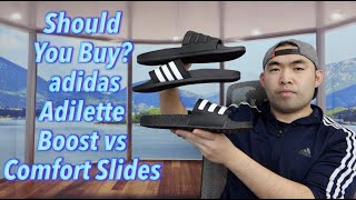 Should You Buy adidas Adilette Boost vs Comfort Slides [upl. by Namhar371]