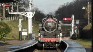 Winter in England 2008 3  Bluebell Railway Part 1 December 6 [upl. by Rafaelle]