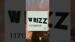 code for L RIZZ W RIZZ💀👍🏻 roblox viral robloxcodes [upl. by Dave206]