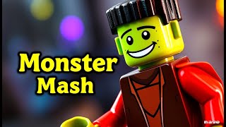 🎃Bobby Pickett  LEGO Monster Mash Music Lyric Video [upl. by Aienahs]