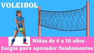 Voleibol Juegos Para Aprender Los Fundamentos  Niñas De 6 a 10 Años [upl. by Aura]