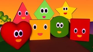 The Shapes Song  Nursery Rhymes  Nursery Rhymes With Lyrics [upl. by Els]