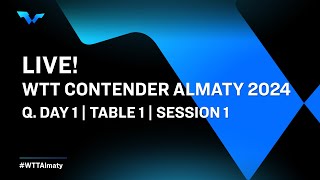 LIVE  T1  Q Day 1  WTT Contender Almaty 2024  Session 1 [upl. by Binny]