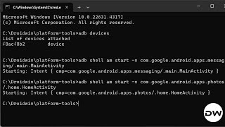 How to Launch any Android App via ADB Commands [upl. by Hannavas]