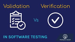 Validation vs Verification  Software Testing [upl. by Ayoral883]