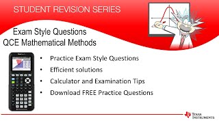 Exam Revision for QCE  QCAA  Mathematical Methods  TI84PlusCE [upl. by Gurl]