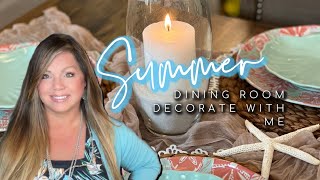 New  Summer Dining Room  Decorate With me [upl. by Elyad349]