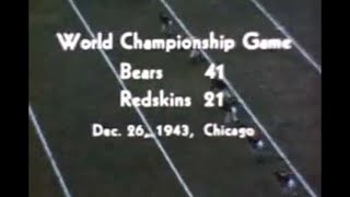 1943 NFL Championship Game Highlights Color [upl. by Sloan824]