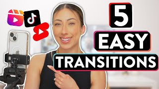 5 POPULAR TIKTOK TRANSITIONS  Transition Tutorial For Instagram Reels TikTok amp YouTube Shorts [upl. by Sophi]