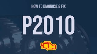 How to Diagnose and Fix P2010 Engine Code  OBD II Trouble Code Explain [upl. by Serdna]