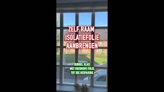 Doehetzelf enkel glas raam isolatie met krimpfolie [upl. by Yssis709]