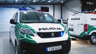 Peugeot Expert policijos konvojavimo automobiliai [upl. by Eciryt]