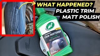 RESTORING BLACK FADED PLASTIC TRIM FROM WHITE amp YELLOW BEST TRIM RESTORER REVIEW BMW G310 TVS APACHE [upl. by Bitthia]