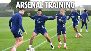 LIVE Arsenal train ahead of taking on Shakhtar Donetsk in Champions League [upl. by Trask]