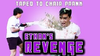 TAPED TO A CHAIR PRANK Ethans REVENGE [upl. by Tamer475]