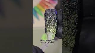 Everything you need to know about these glitter nails 🖤⬇️ [upl. by Wallace443]