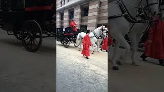 White horse carriage at Lord Mayor show 2024 [upl. by Yerffoej137]