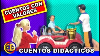 Cuentos con valores para niños de preescolar divertidos y educativos con muñecos juguetes [upl. by Akehsar]