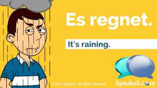 German Weather Expressions  Learn German  Speaksli [upl. by Mcgannon486]