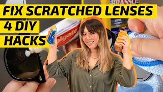 How to Remove Scratches from Glasses and Sunglasses Lenses  DIY Athome Hacks [upl. by Yrahca]