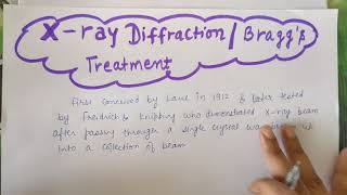 x ray diffraction and braggs Diffractionsolid state PhysicsBscBtech [upl. by Hnirt]