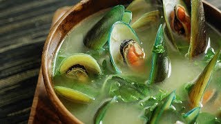 Tinolang Tahong  a Filipino Mussel Soup 🎧 [upl. by Lleznov378]