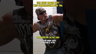 The Night Hulk Hogan Left TNA Was Embarrassing For Dixie Carter wrestling impactwrestling [upl. by Nnayrrehs326]