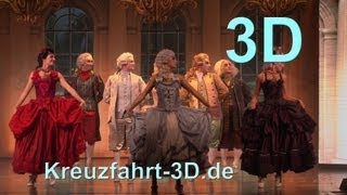 3DVideo AIDA Show Eine Große Nachtmusik Tanzshow zu Mozart  erlebt auf AIDAsol bei Madeira [upl. by Ragan514]