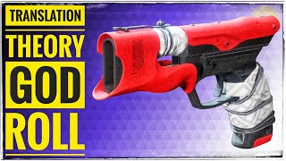 How to get Translation Theory Sidearm and Translation Theory God Roll Destiny 2 [upl. by Burleigh964]