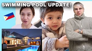 ANG PINAPAGAWANG SWIMMING POOL SA BAGONG BAHAY SA PINAS🇵🇭 Dutchfilipina couple [upl. by Ilohcin]