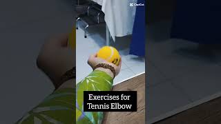 Exercises For Tennis Elbow physiotherapytenniselbow elbowpain physio exercises [upl. by Shiroma]