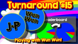 Agario Team Mode Turnaround 15 playing with Wun Wun the real one [upl. by Lucie]