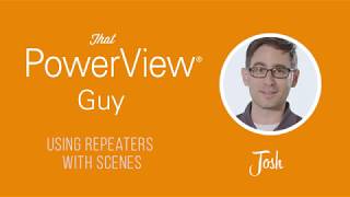 PowerView® App  How To Use Repeaters With Scenes [upl. by Ravahs150]