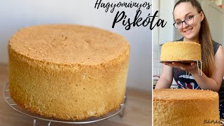 HAGYOMÁNYOS PISKÓTA🎂  BebePiskóta [upl. by Alyakem]