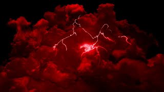 Red Thunderstorm Flashing Lightning 10 Hours Wallpaper Screensaver Background Video 4K OLED [upl. by Kathe]