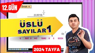 ÜSLÜ SAYILAR 1  12 GÜN 40GündeTYTmatematikkampı [upl. by Nikolia]