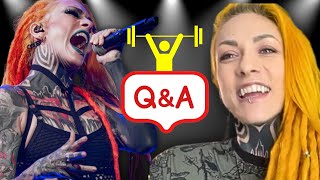 Lena Scissorhands talks Alcohol Rules Preshow Routine Diet and Training on Tour [upl. by Smiley101]