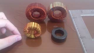 How to making inductor part 2Ferrite amp Iron powder toroid cores [upl. by Sidnala788]